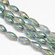 Electroplate Crystal Glass Rice Beads Strands EGLA-F043-A02-2