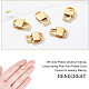 BENECREAT 10pcs 18K Gold Plated Brass Lobster Claw Clasps Rectangle Trigger Holders for DIY Crafts Jewelry Making KK-BC0004-71-3
