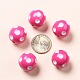 Perles en acrylique de bubblegum morceau SACR-S146-24mm-07-5