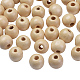 Des perles en bois naturel TB12mmY-13-1