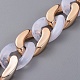 Handmade Imitation Gemstone Style Acrylic Curb Chains AJEW-JB00524-04-1