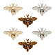 Pandahall 6 sets 3 colores bee twist lock light gold tuck lock cierre de bolsa accesorios para bolso de cuero diy AJEW-PH0017-69-4
