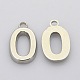 Rack Plated Zinc Alloy Number Charms PALLOY-A062-P-NR-2