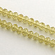 Perles en rondelles facettées en verre d'imitation cristal autrichien manuelles X-G02YI0K1-1