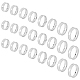 UNICRAFTALE 24pcs 8 Sizes Blank Core Finger Rings Stainless Steel Grooved Finger Ring Wide Band Round Empty Ring for Inlay Ring Jewelry Making Gift Size 5-14 STAS-UN0041-46P-9