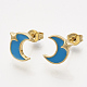 Brass Stud Earrings EJEW-S201-175C-1