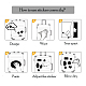 50 pz 50 stili di carta shiba inu dog cartoon set di adesivi STIC-P004-23A-9