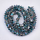 Electroplate Glass Beads Strands EGLA-T017-02B-2