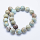 Chapelets de perles en jaspe aqua terra naturel G-E444-14B-18mm-2