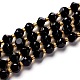 Natürlichen Obsidian Perlen Stränge G-M367-07A-1