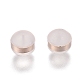 Brass Rings Silicone Ear Nuts SIL-N003-04RG-1