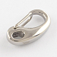 Polished 304 Stainless Steel Keychain Clasp Findings STAS-R072-59A-2