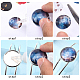 SUNNYCLUE 4 Style 8Pcs Bezel Tray Blank Cuff Bangles Bracelet with 8Pcs Round Clear Cabochon Glass Dome for Jewelry Making DIY Craft Accessories DIY-SC0007-50-4