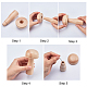 GORGECRAFT Wooden Darning Mushroom Embroidery Kit Portable Needle Storage Mushroom Needle Thread Set for DIY Sewing Tool Home Travel Handicraft Darning Clothes Sock Holes Repairs Knitting Accessories TOOL-WH0051-05-4