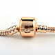 Laiton européen bracelets de style pour la fabrication de bijoux KK-R031-03-2