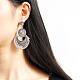 Boucles d'oreilles de lustre en alliage EJEW-N0020-171AS-3