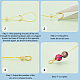 BENECREAT 32Pcs 2 Colors Brass Crimp Beads KK-BC0012-31-4