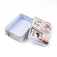Mini scatola di immagazzinaggio in latta carina CON-WH0061-A05-2