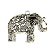 Tibetan Style Alloy Elephant Big Pendants X-TIBEP-Q043-280-RS-2