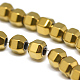 Electroplate Non-magnetic Synthetic Hematite Beads Strands G-T061-50A-3