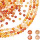 PandaHall 5 Strands Natural Carnelian Bead Strands 6mm Round Loose Beads for Jewellery Making DIY Bracelet Necklace Crafts Hole: 1mm About 14.5 inchs Long G-PH0001-58-1
