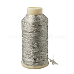 Metallic Thread, Embroidery Thread, 9-Ply, Silver, 0.8mm, about 328.08 yards(300m)/roll
