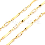 Brass Rectangle Link Chains CHC-K015-01G