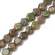 Природные Unakite бисер нитей G-K359-C15-01