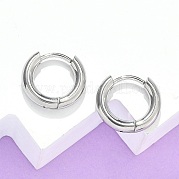 Серьги-кольца Huggie Hoop из нержавеющей стали 304 EJEW-F111B-13mm-P