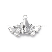 Кулоны со стразами и кристаллами из латуни KK-E793-04P