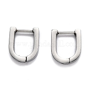 Серьги-кольца Huggie Hoop из нержавеющей стали 304 STAS-H156-12B-P
