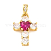 Латунные микро проложить кубического циркония подвески KK-P288-03G