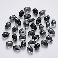 Прозрачные брызги окрашенные стеклянные подвески&nbsp;GLAA-R211-03-B09