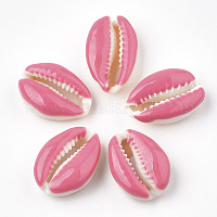 Natural Sea Shell Beads Strands, Dyed, Square Chip, White,  1~3.5x4.5~10x4.5~10mm, Hole: 0.5mm, 16.1 inch~16.9 inch