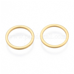 201 anelli di collegamento in acciaio inossidabile, anello rotondo, oro, 12x1mm, diametro interno: 10mm