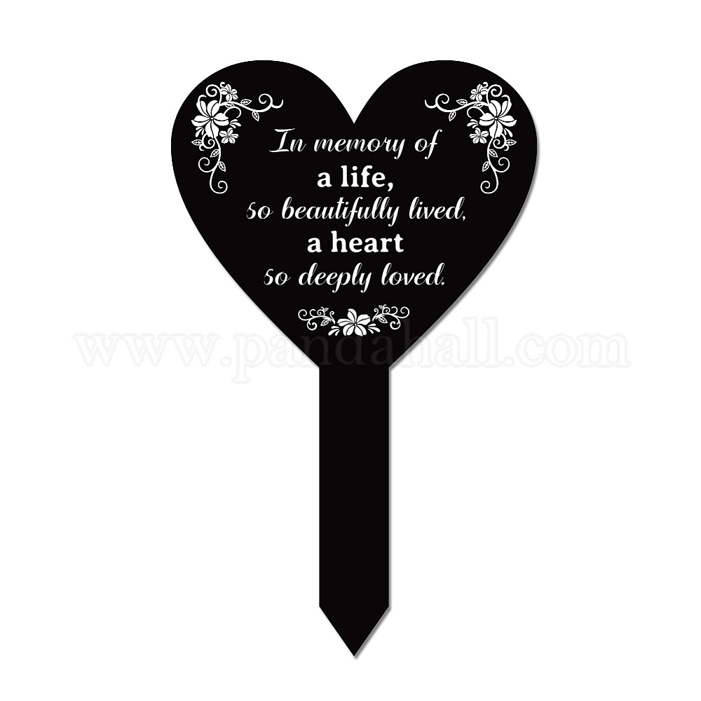 Shop GLOBLELAND Memorial Remembrance Plaque Stake Acrylic Plaque