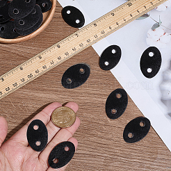 50 шт. овальная пряжка из искусственной кожи&nbsp;FIND-CL0001-57