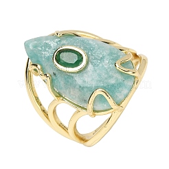 Bagues de manchette en amazonite naturelle&nbsp;GG-CBA5FCC-03G-08