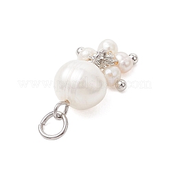 Подвески из натурального культивированного пресноводного жемчуга картофельного цвета&nbsp;PALLOY-JF04749-01