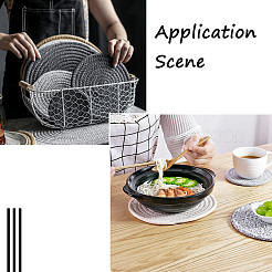 12 шт. 2-х стильные прихватки для горячих горшков из хлопчатобумажной нити&nbsp;AJEW-MP0001-33