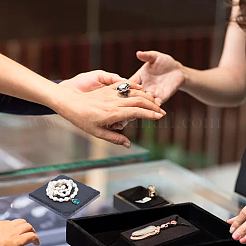 Подносы дисплея ювелирных изделий gesso&nbsp;EDIS-WH0021-44A