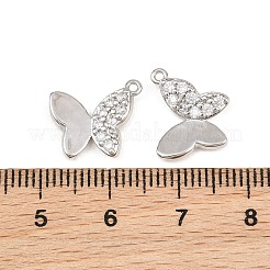 Latón micro pavimenta claro colgantes de circonio cúbico&nbsp;CU-CBAFB7D-02P