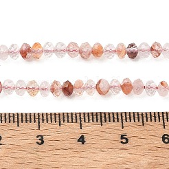 Natürliche Stränge aus hämatoidem Quarz / eisenhaltigen Quarzperlen&nbsp;G-Z161-C01-4x3mm