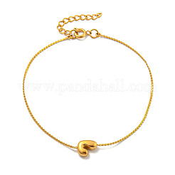 Bracciali a catena serpentina in acciaio inossidabile 304&nbsp;BJEW-H608-01G-J