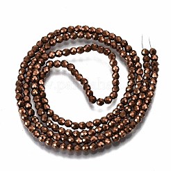Electroplate non magnetici ematite sintetico fili di perline&nbsp;G-T114-59-R