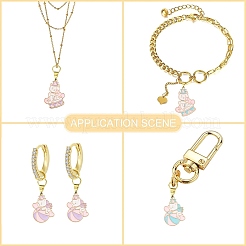 20шт 4 стиля подвески из сплава с эмалью&nbsp;ENAM-CJ0004-98