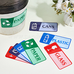 2 sachet d'étiquettes autocollantes rectangulaires pour guidage&nbsp;AJEW-SP0006-19