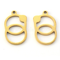 Подвески из нержавеющей стали 304 с вакуумным покрытием pvd&nbsp;STAS-N092-77G