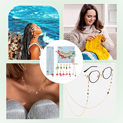 Наборы счетчиков цепочек для вязания рядов и маркеров для запирания петель&nbsp;HJEW-AB00517