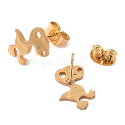 Orecchini a bottone in acciaio inossidabile 304 per donna&nbsp;EJEW-TAC0010-016G